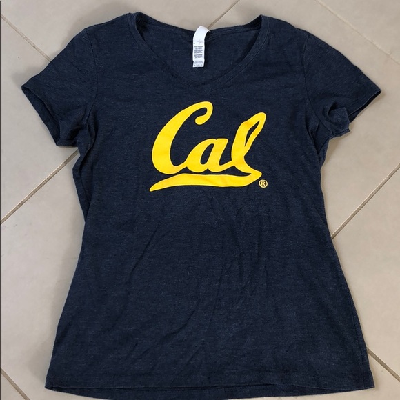 V neck cap sleeve Cal T shirt - Picture 1 of 6